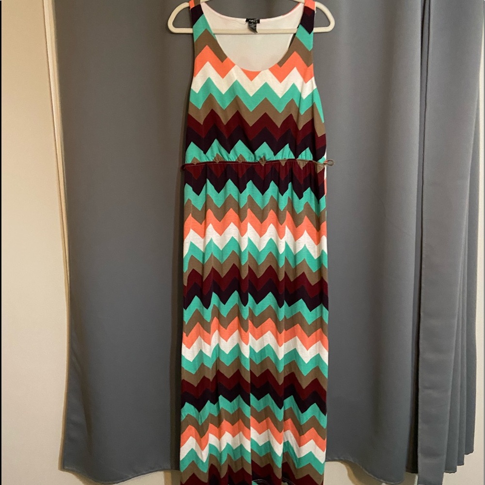 Chevron Forever 21 Maxi Dress